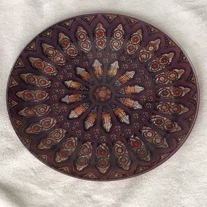 Vintage Mosaic decorative glass plate